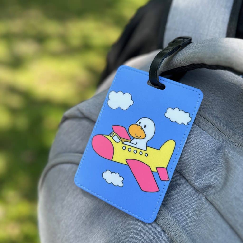 Chubby Duffy Bag Tag - with laptop bag
