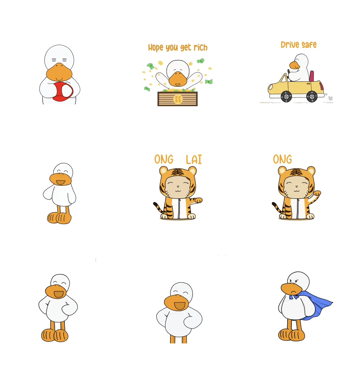 Chubby Duffy Animated WhatsApp Sticker