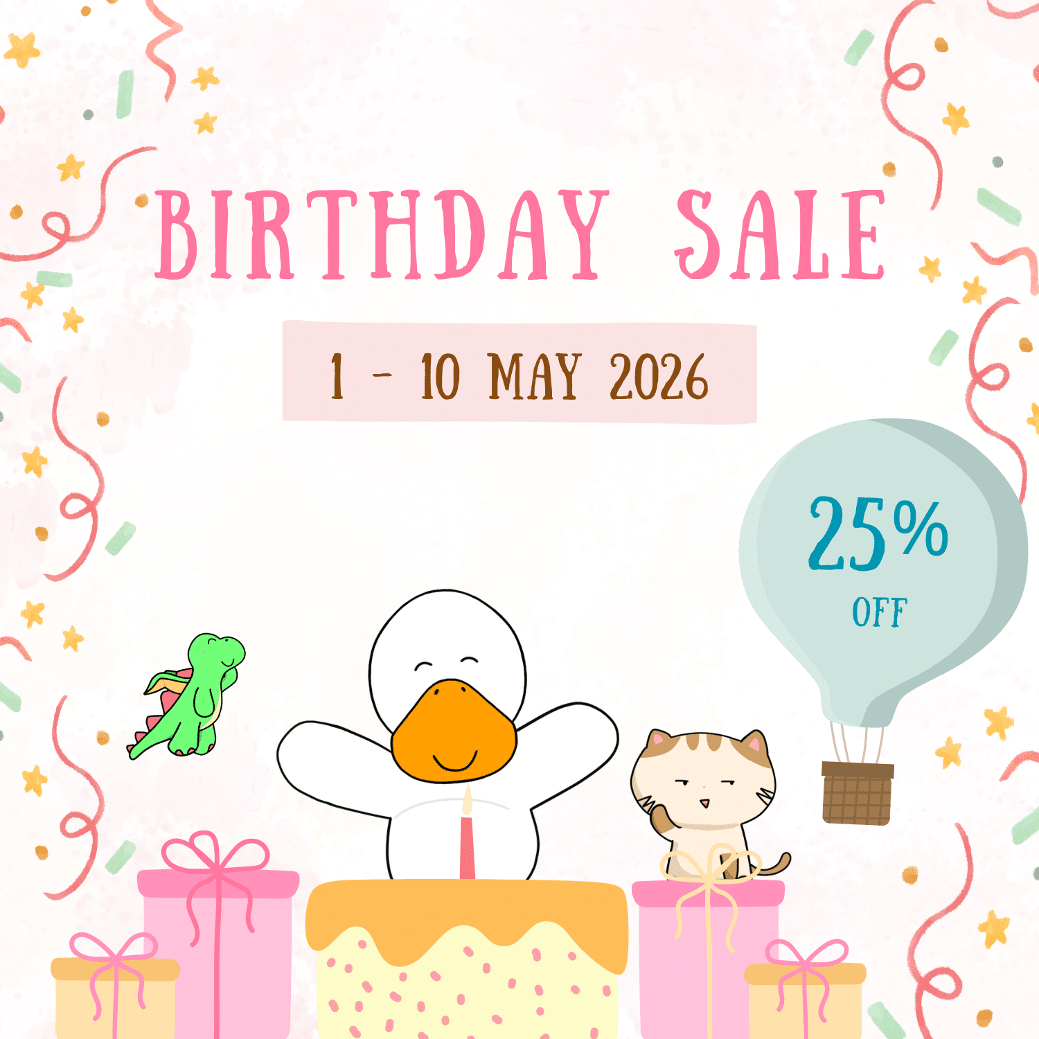 Chubby Duffy Birthday Sale 2026